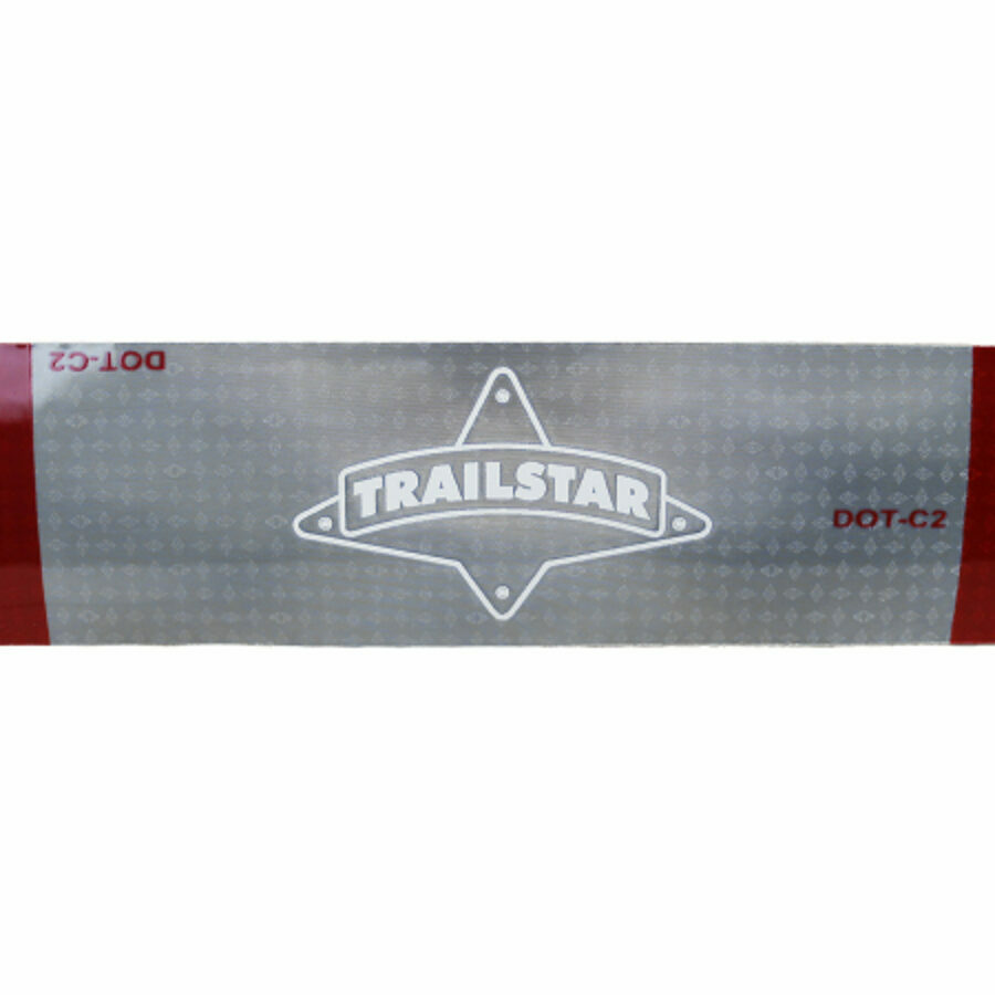 CONSPICUITY, 2" X 150' RED/WHITE W/ TRAILSTAR TAPE 6/6 PATTERN