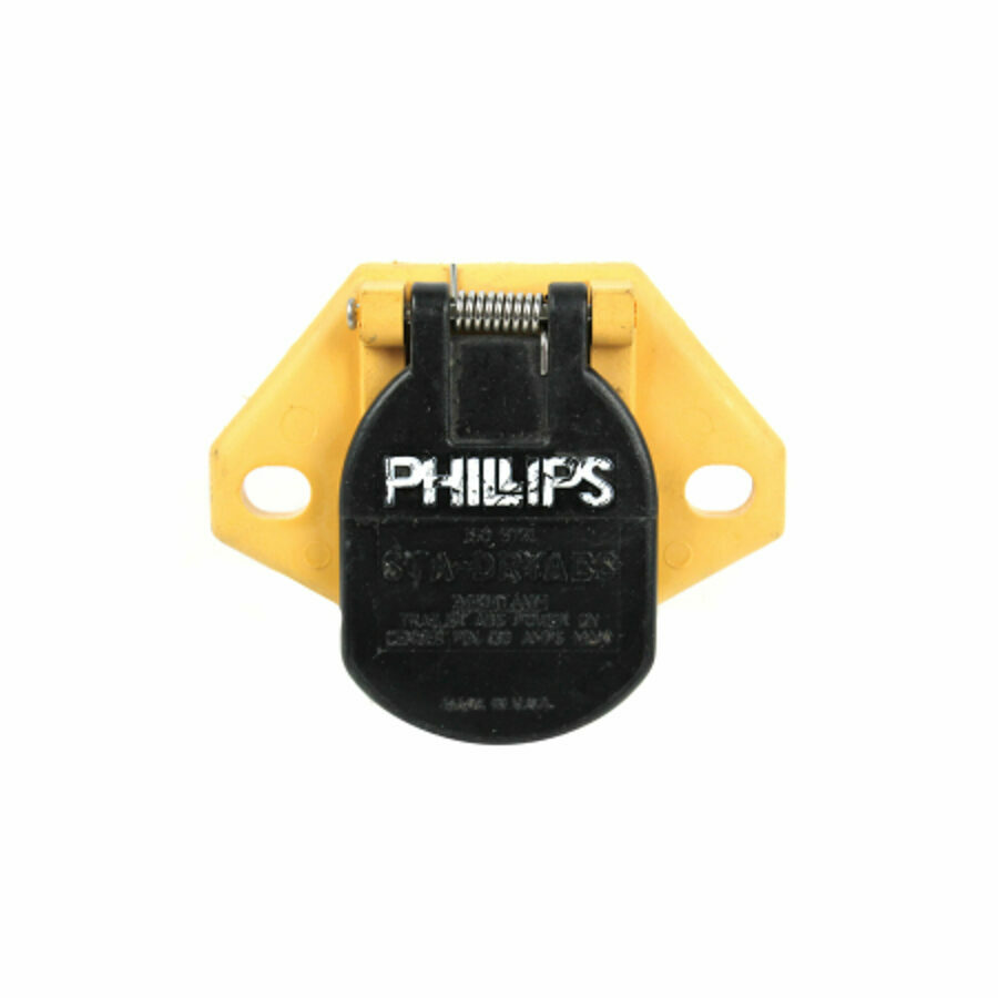 RECEPTACLE, 7-WAY ISO 3731 YELLOW