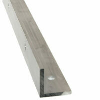 ALUMINUM ANGLE, CENTER MUD FLAP BRACKET FOR 1/2 ROUND TRAILER, 1/4" X 2" X 2" X 49 1/2"