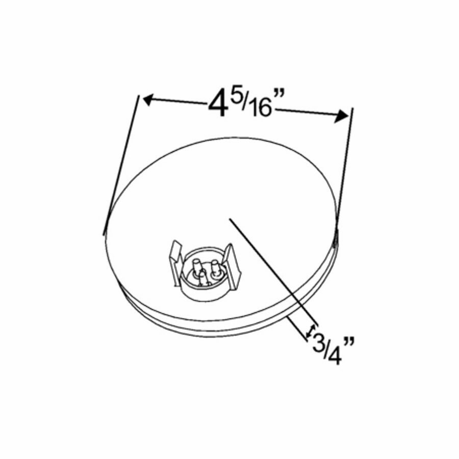 LAMP, LED 4" AMBER S/T/T GROMMET MOUNT