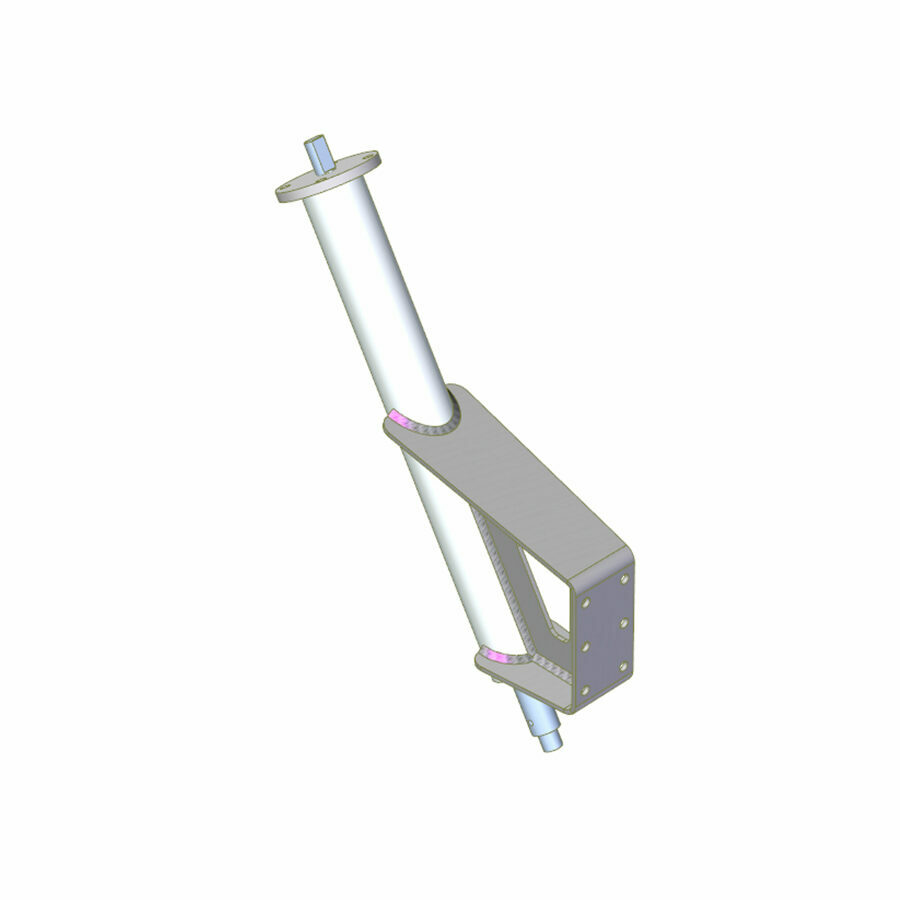 HANDLE EXTENSION REMOTE ASSEMBLY, FRAME MOUNT 60 DEGREE