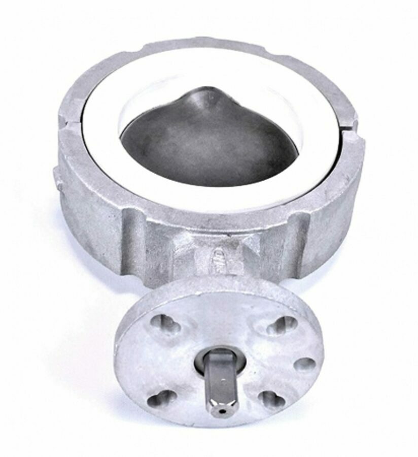 BUTTERFLY VALVE 4", ALUMINUM WHITE SEAL, STAINLESS STEEL DISC