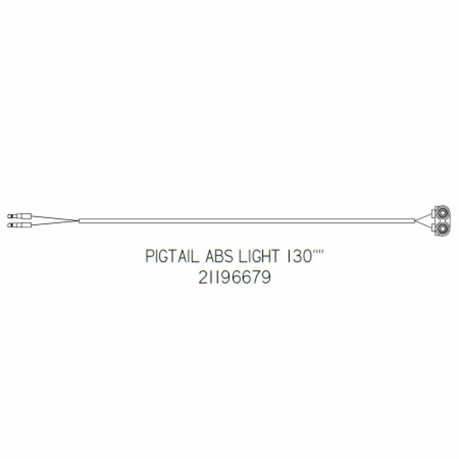 PIGTAIL, ABS LIGHT, 130"