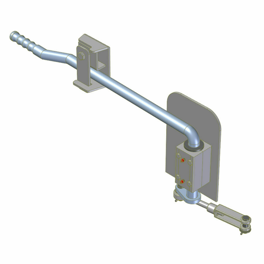 GATE LATCH ASSEMBLY STAINLESS, MANUAL TAILGATE, SMOOTH SIDE MOVING FLOOR