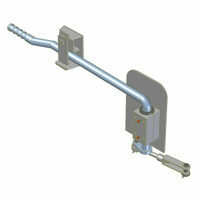 GATE LATCH ASSEMBLY STAINLESS, MANUAL TAILGATE, SMOOTH SIDE MOVING FLOOR
