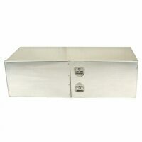 AERO TOOLBOX, 18" X 24" X 60", ALUMINUM MILL/POLISHED DOUBLE DOOR