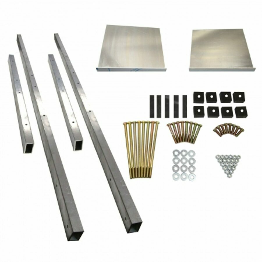 BOLT-ON TOOLBOX MOUNTING KIT/BRACKET ASSEMBLY, 24" X 24" CLAMP STYLE AERO, DUAL TOOLBOX KIT