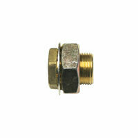 BRASS, BULKHEAD 3/8", CHASSIS STANDARD, LARGE NUT