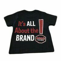 T-SHIRT BRAND BLACK INFANT SIZE 12 MONTH