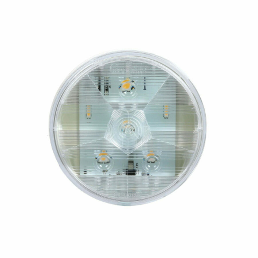 BACKUP LIGHT 4" CLEAR LENS, LED 6-DIODE, WHITE 12V