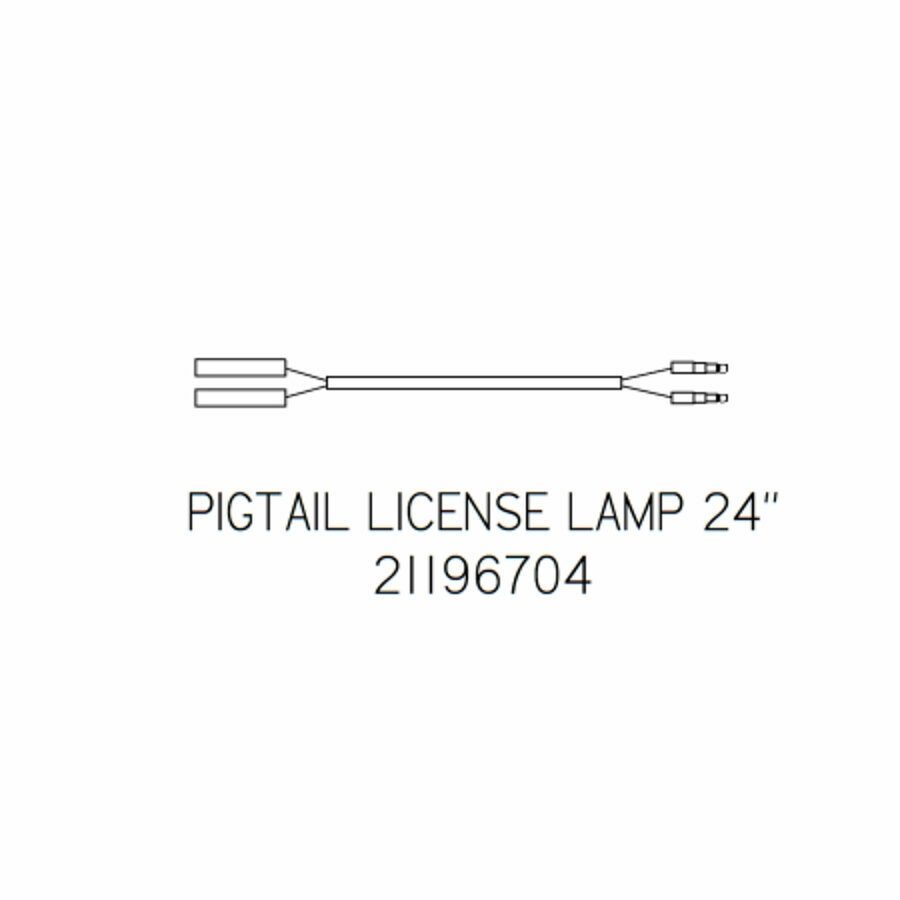 PIGTAIL LICENSE LAMP 24"