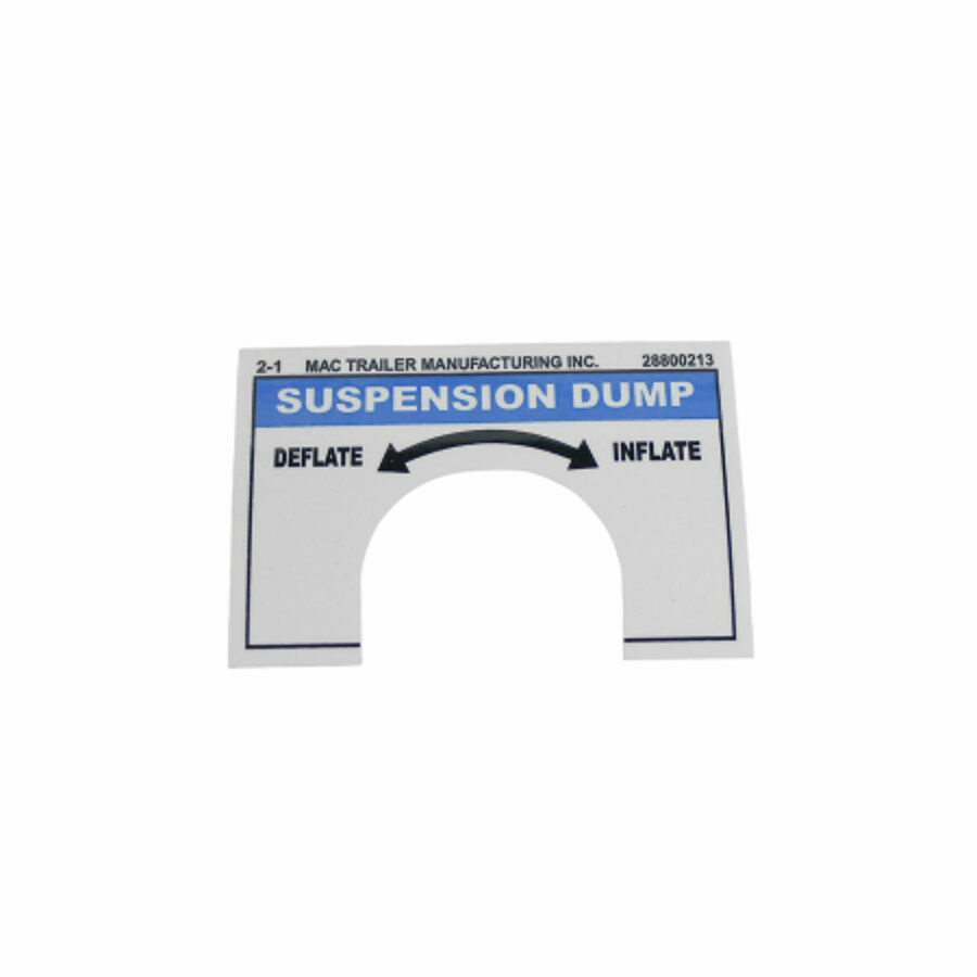DECAL "SUSPENSION DUMP"