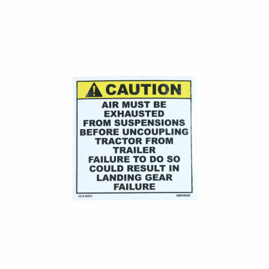 DECAL "DOLLY CAUTION"