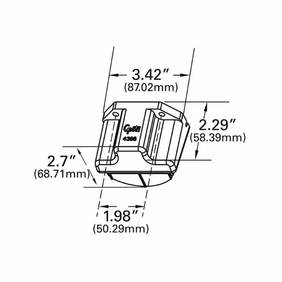 LICENSE LAMP, CONTROL BOX LIGHT, GRAY MULTI-VOLT LED