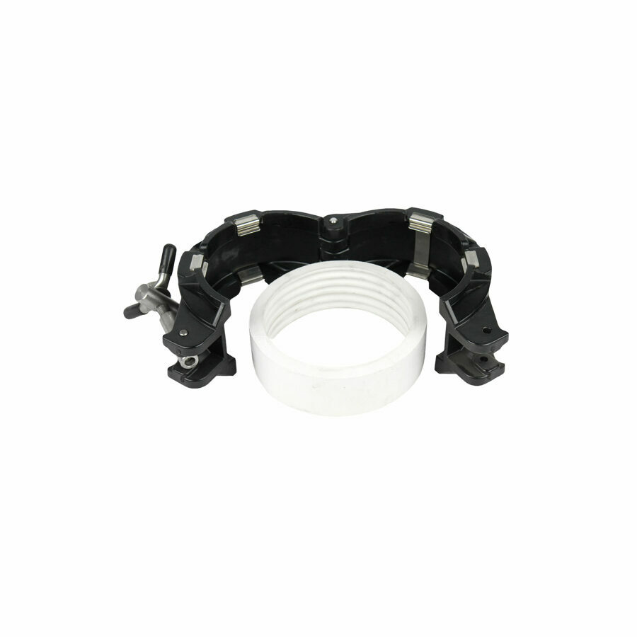 COMPOSITE COUPLER 4", A1 BLACK MAXX SOLID GASKET, BOLT ON