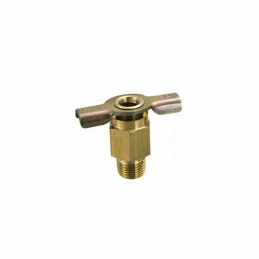 DRAIN COCK 1/4" MALE, NPT BRASS PETCOCK