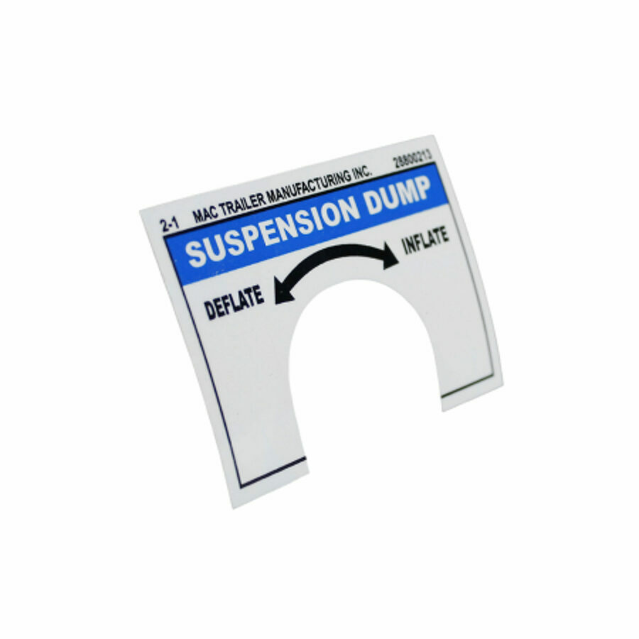 DECAL "SUSPENSION DUMP"