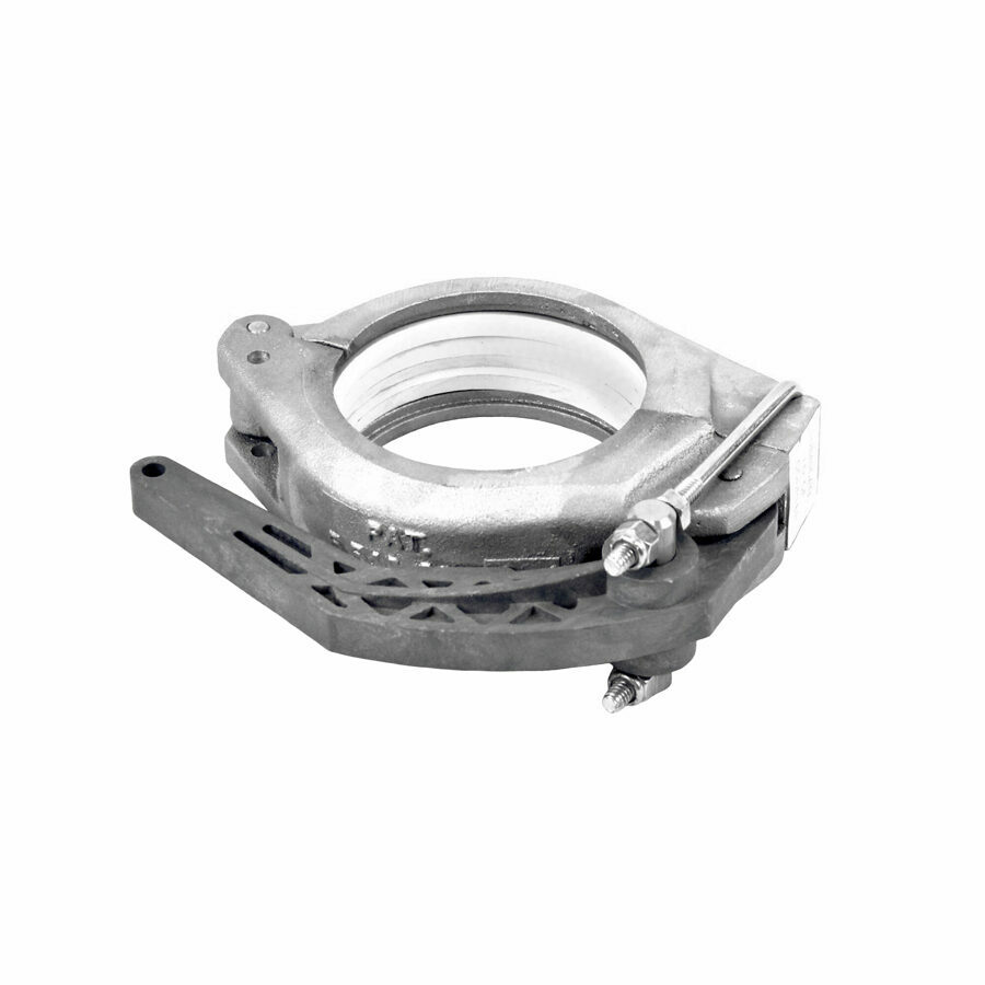 VICTAULIC CLAMP, 3" W/HANDLE, GROOVE X GROOVE, WHITE GASKET