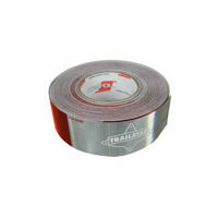 CONSPICUITY, 2" X 150' RED/WHITE W/ TRAILSTAR TAPE 6/6 PATTERN