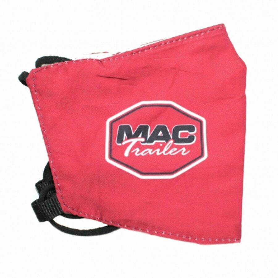 FACE COVER, RED W/ MAC LOGO "CLEARANCE"