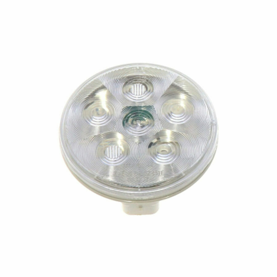 LAMP 4", 6 DIODE M-44 RED LED, CLEAR LENS, STOP/TURN/TAIL