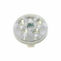 LAMP 4", 6 DIODE M-44 RED LED, CLEAR LENS, STOP/TURN/TAIL