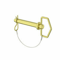 PIN CLEVIS, 3/4 X 4-1/2" W/ LOOP HANDLE & HAIRPIN COTTER PIN, CARBON STEEL