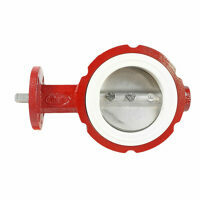 BUTTERFLY VALVE 4", CI BODY, STAINLESS STEEL DISC, SS STEM WHITE SEAT