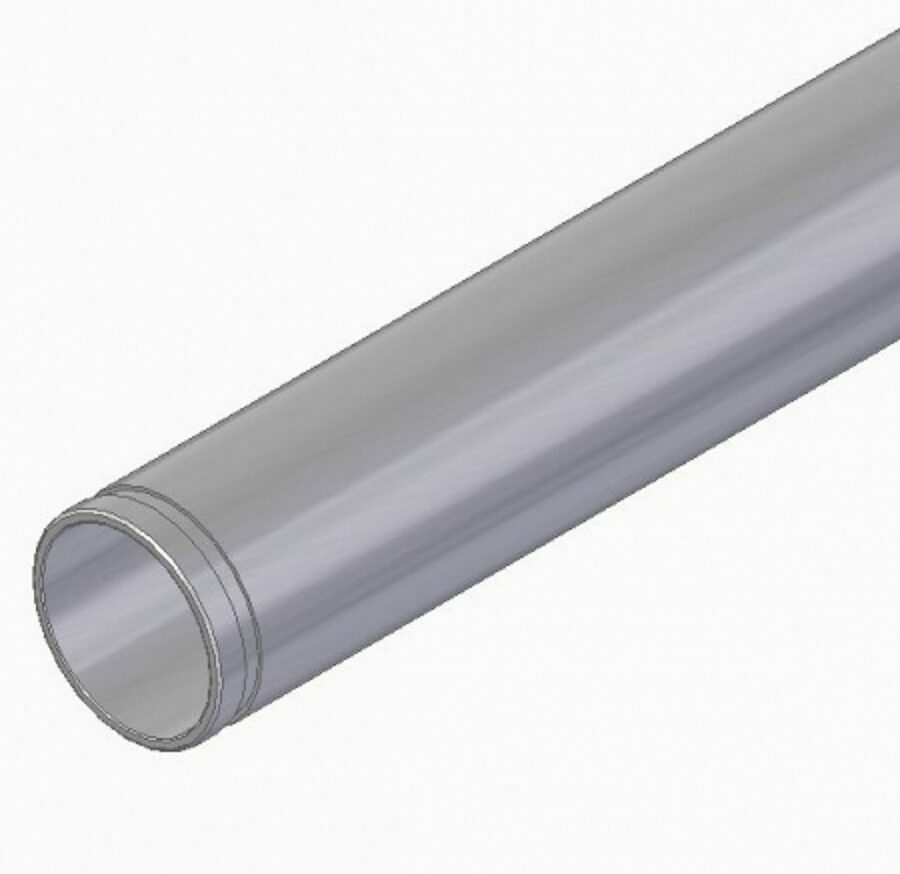 PIPE ALUMINUM 4" SCH 40, 149" LG GROOVE/THREAD