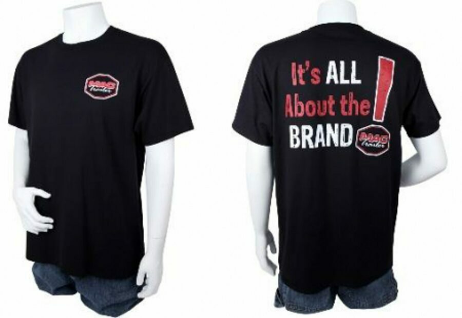 T-SHIRT BRAND BLACK YOUTH LARGE