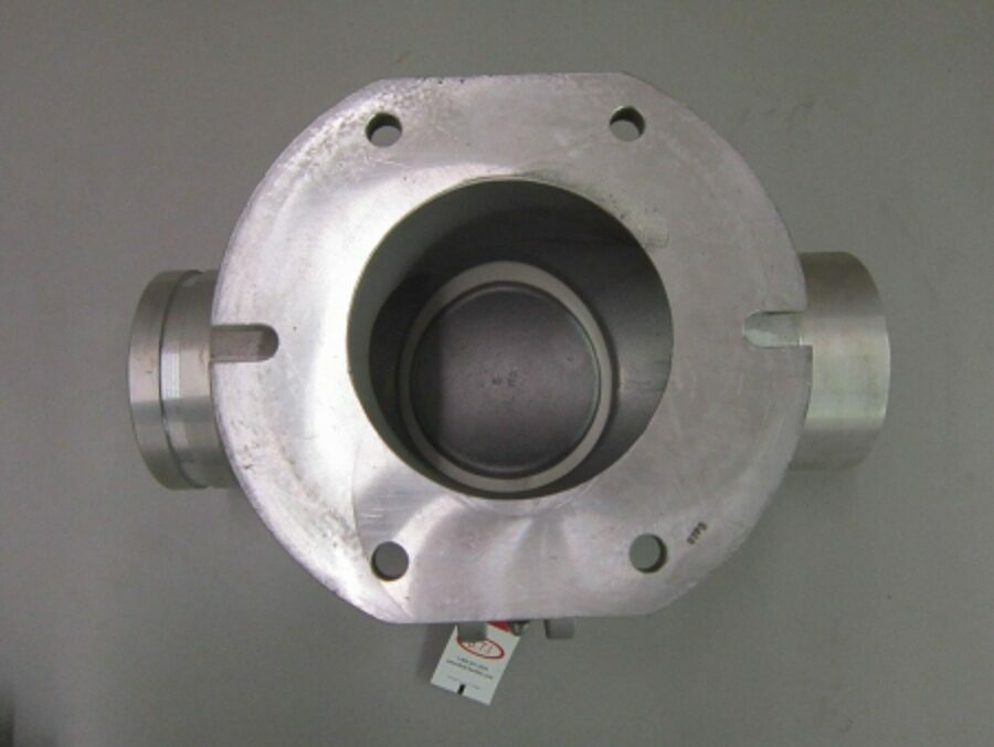 HOPPER TEE ALUMINUM 5X4 SIPHON FLOW BOTTOM DROP GROOVE X PLAIN