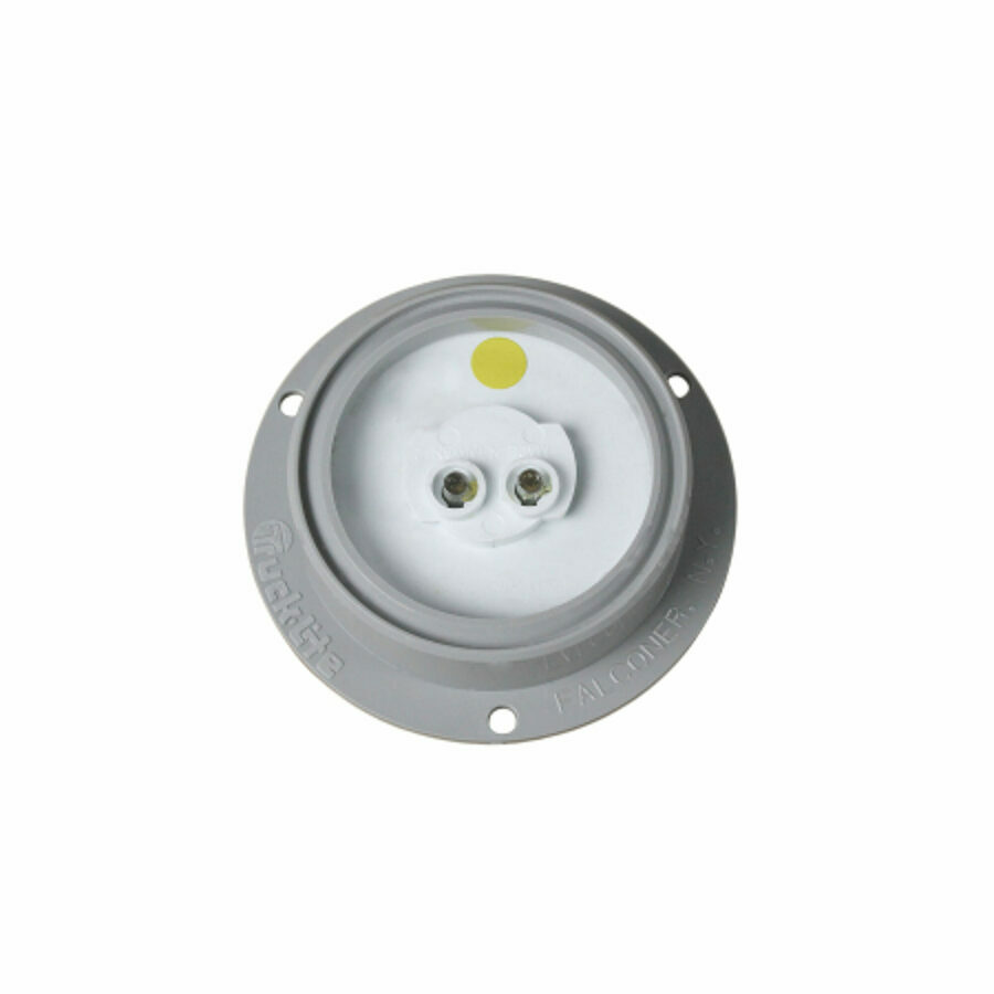 2-1/2" LAMP, SIGNAL STAT, 13 DIODE AMBER LED, M-10 CLEAR LENS W/ GRAY FLANGE