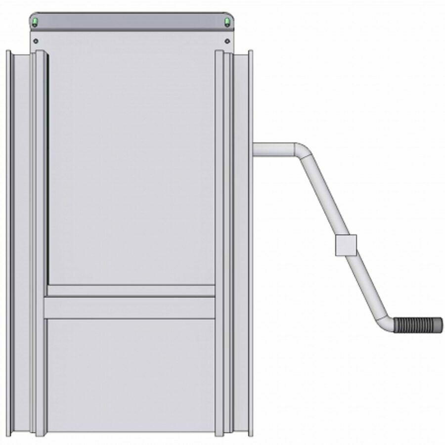 COAL DOOR ASSEMBLY 16", SHEET & POST