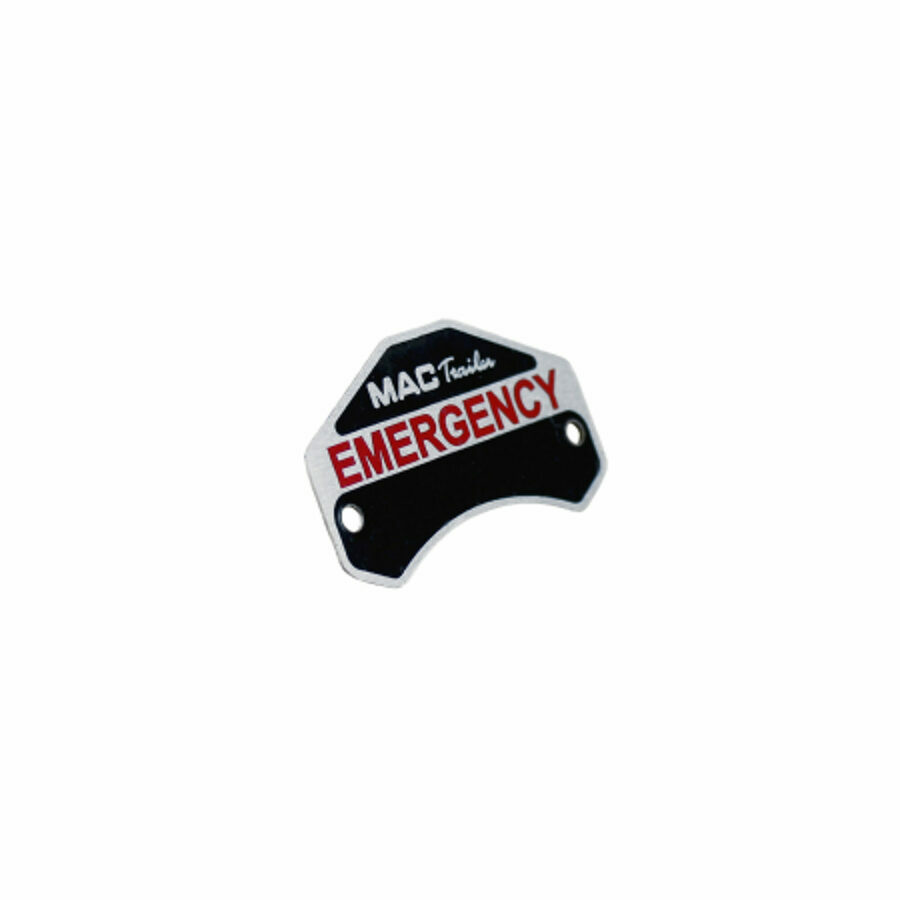 DECAL "EMERGENCY" RIVET DECAL