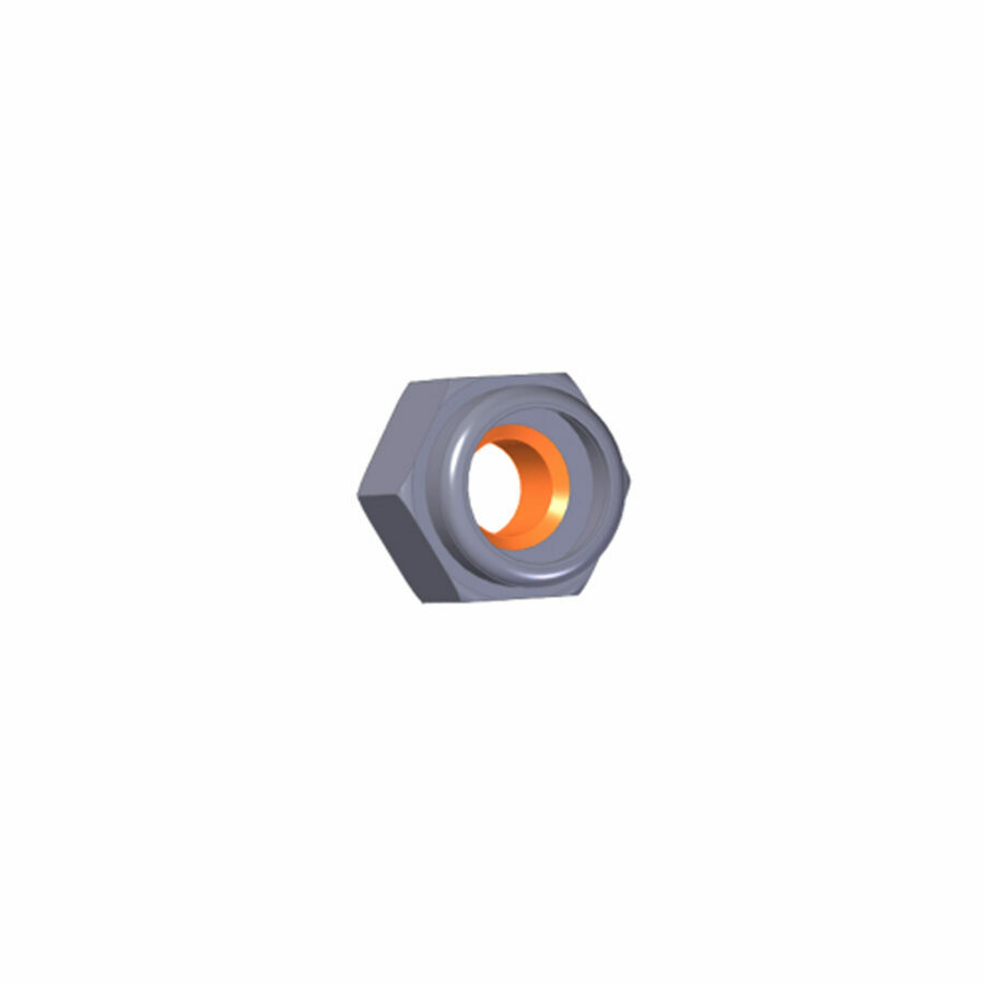 1/4-20 NYLON STAINLESS LOCK NUT