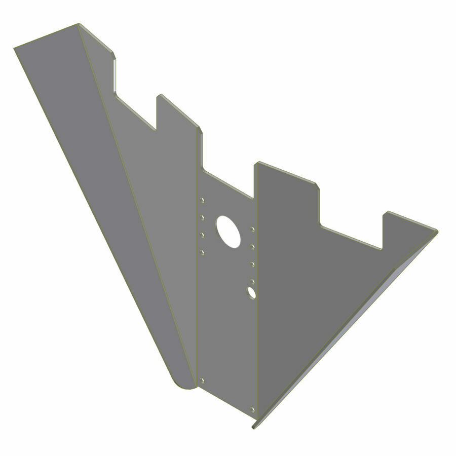 DOLLY WING, LANDING GEAR TIPPER 5/16", 8" CROSSMEMBER SPACING, HOLLAND MARK V REVERSE MOUNT