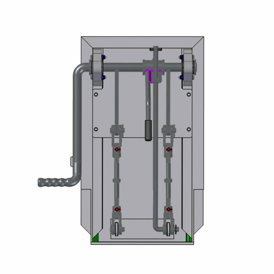 COAL DOOR, 12", SS, FLOW SS 90 DEG HANDLE, FLUSH MOUNT W/ GREASELESS BLOCKS