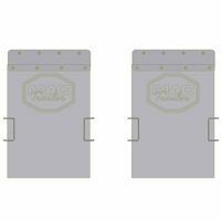 MUD FLAP ASSEMBLY, PAIR 24" X 36" W/ ANTI-SAIL BRACKETS