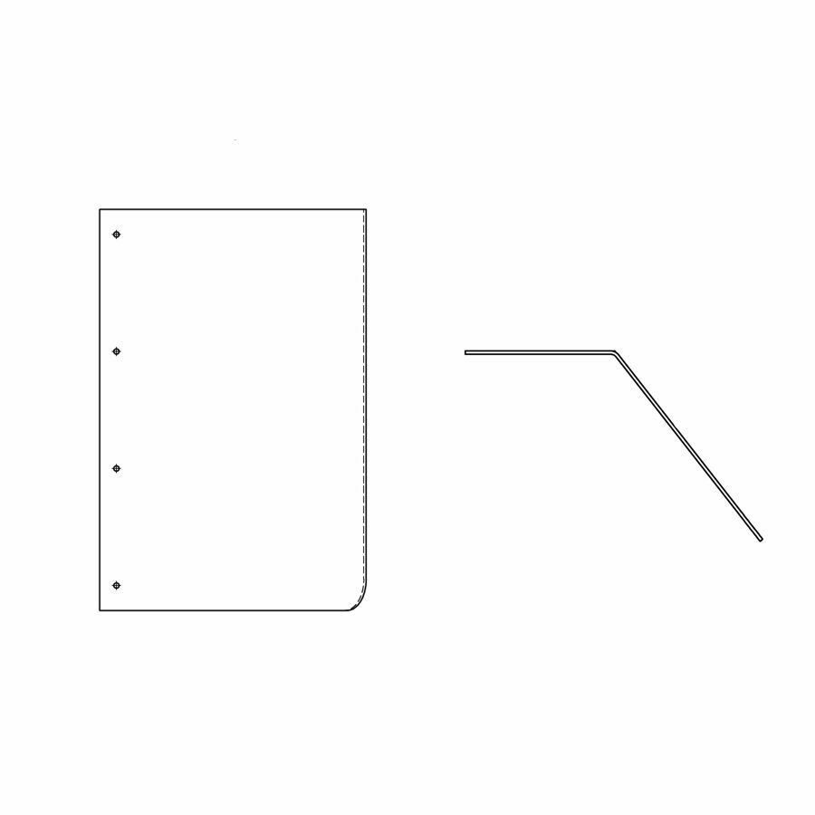 PANEL FORM .177 X 11.50 X 15.75 X 24.00 55 CURB SIDE