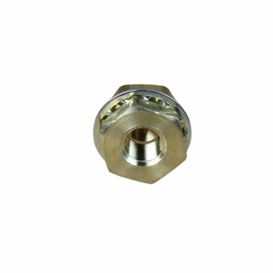 BULKHEAD SHORT 1/4 BRASS, 3/4" HOLE SIZE