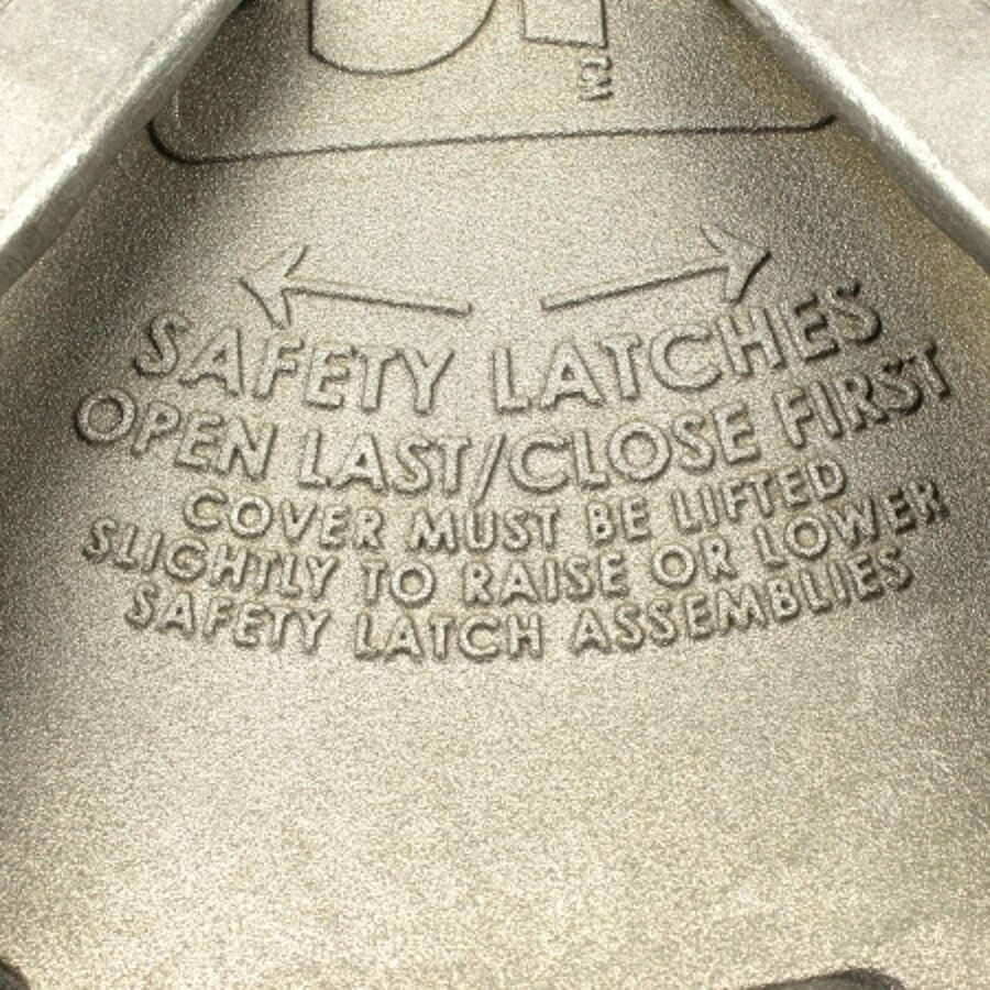 MANLID 20" ALUMINUM 6" ALUMINUM COLLAR WHITE GASKET, BETTS LOGO