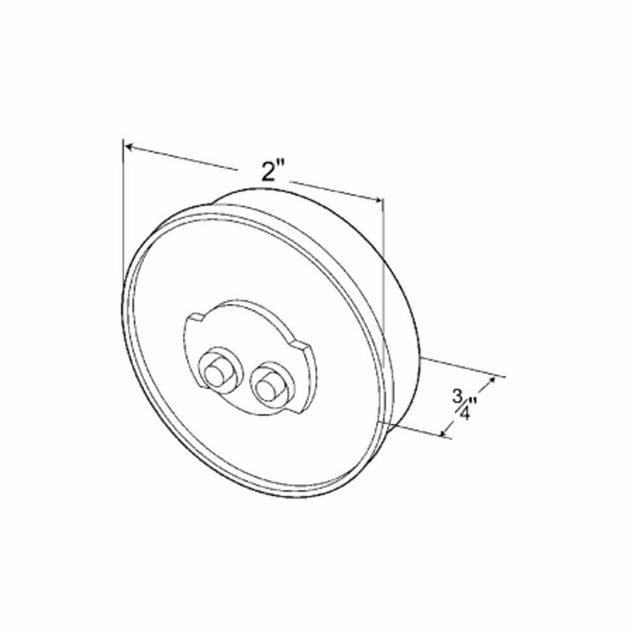 AMBER LED 2" CLEARANCE MARKER LIGHT