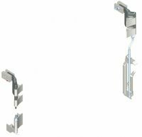 HINGE ASSEMBLY, OVERSLUNG, SIDE SWING, DRIVER SIDE WITH GROUND CONTROL, ALUMINUM 1/2 ROUND, SHEET & POST