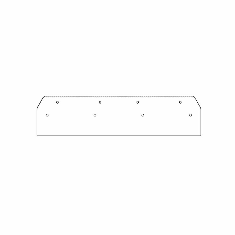 BRACKET MUD FLAP 0.177 X 1.18 X 5.81 X 24.00 BUFF 55