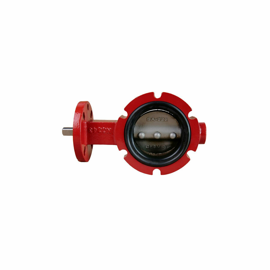BUTTERFLY VALVE 3", 400 SERIES, CAST IRON, STAINLESS DISC, BLACK NITRILE