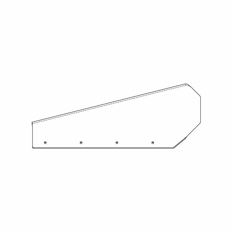 FENDER BRACKET, FORM CURB SIDE .250 X 3.37 X 10.31 X 26.37 53 CBS R