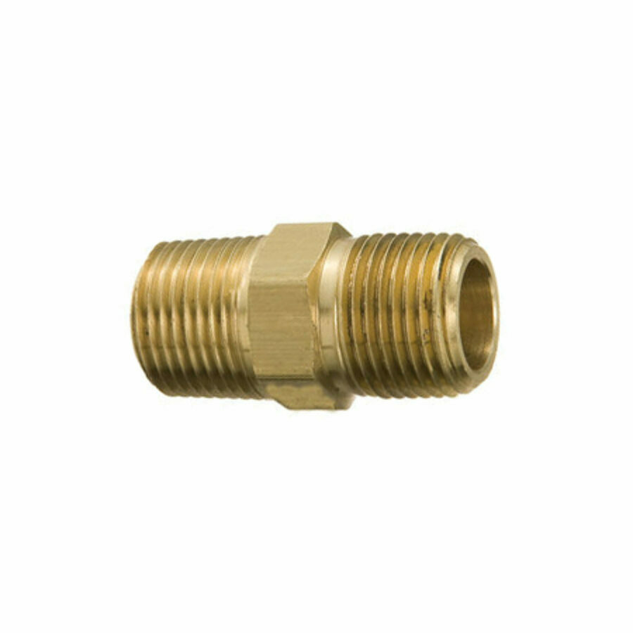 NIPPLE, 3/4" HP HEX BRASS