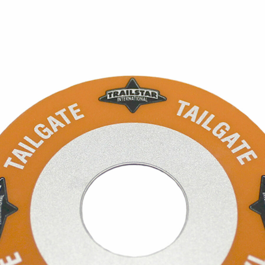 DECAL GLADHAND "TAILGATE" ORANGE W/ ADHESIVE BACK