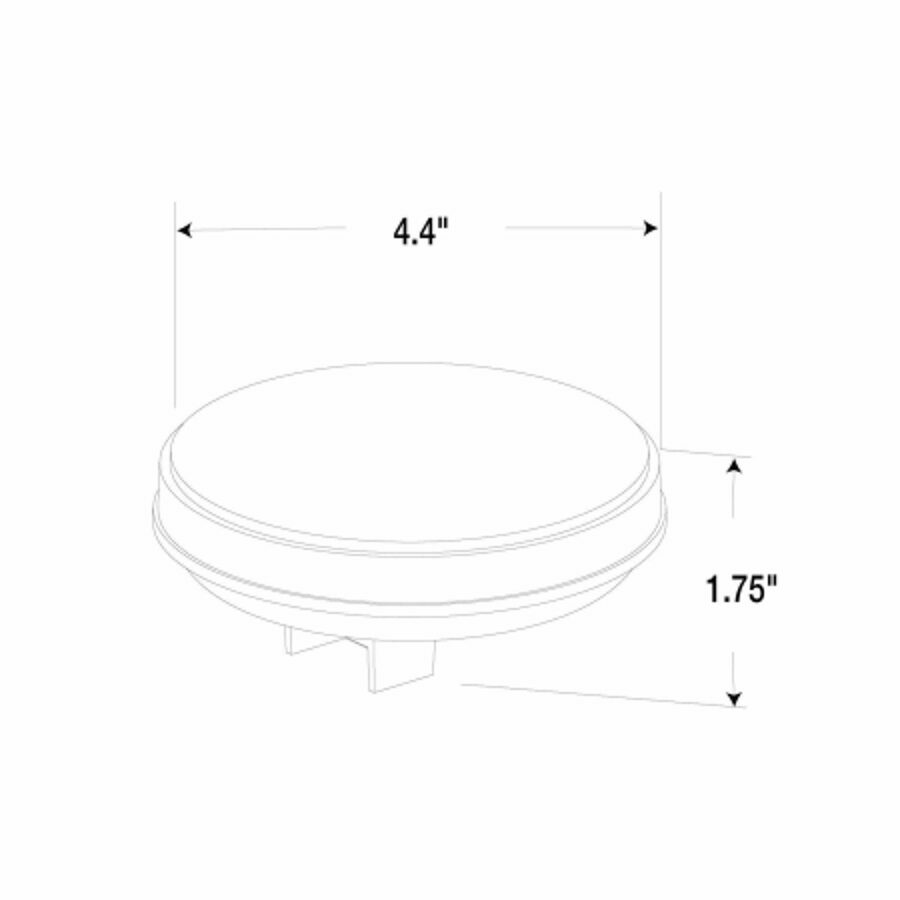 LAMP, LED 4", RED STOP, TURN, TAIL, CLEAR LENS 24 DIODE
