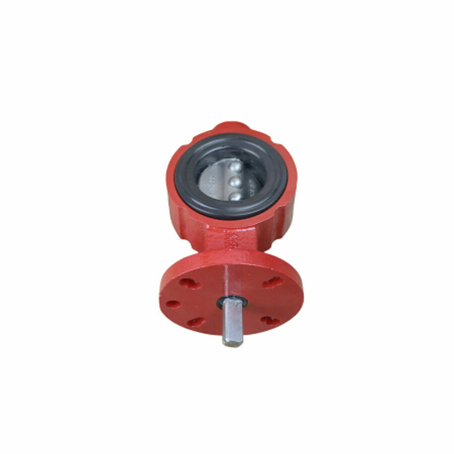 BUTTERFLY VALVE 2", CAST IRON, SS DISC, BLACK NITRILE